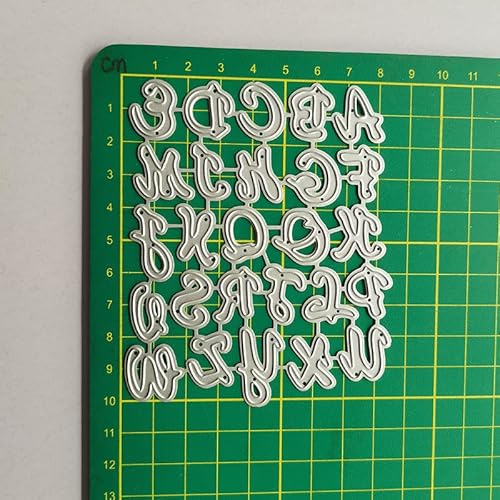 Ahomash Dies For Card Making Metal Cutting Dies Alphabet Die Cuts Stencils For Diy Crafts Scrapbook Album Paper Card Decoration Letter Dies (Ah-Dies-Alphabet 05) #TOP6