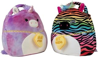 Squishmallows 7" Valentine's Buddy Buckets Safiya & Lola