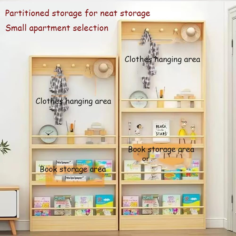 Bibliothèque Murale Derrière La Porte – étagère En Bois Gain De Place Pour Livres, Jouets Et Déco