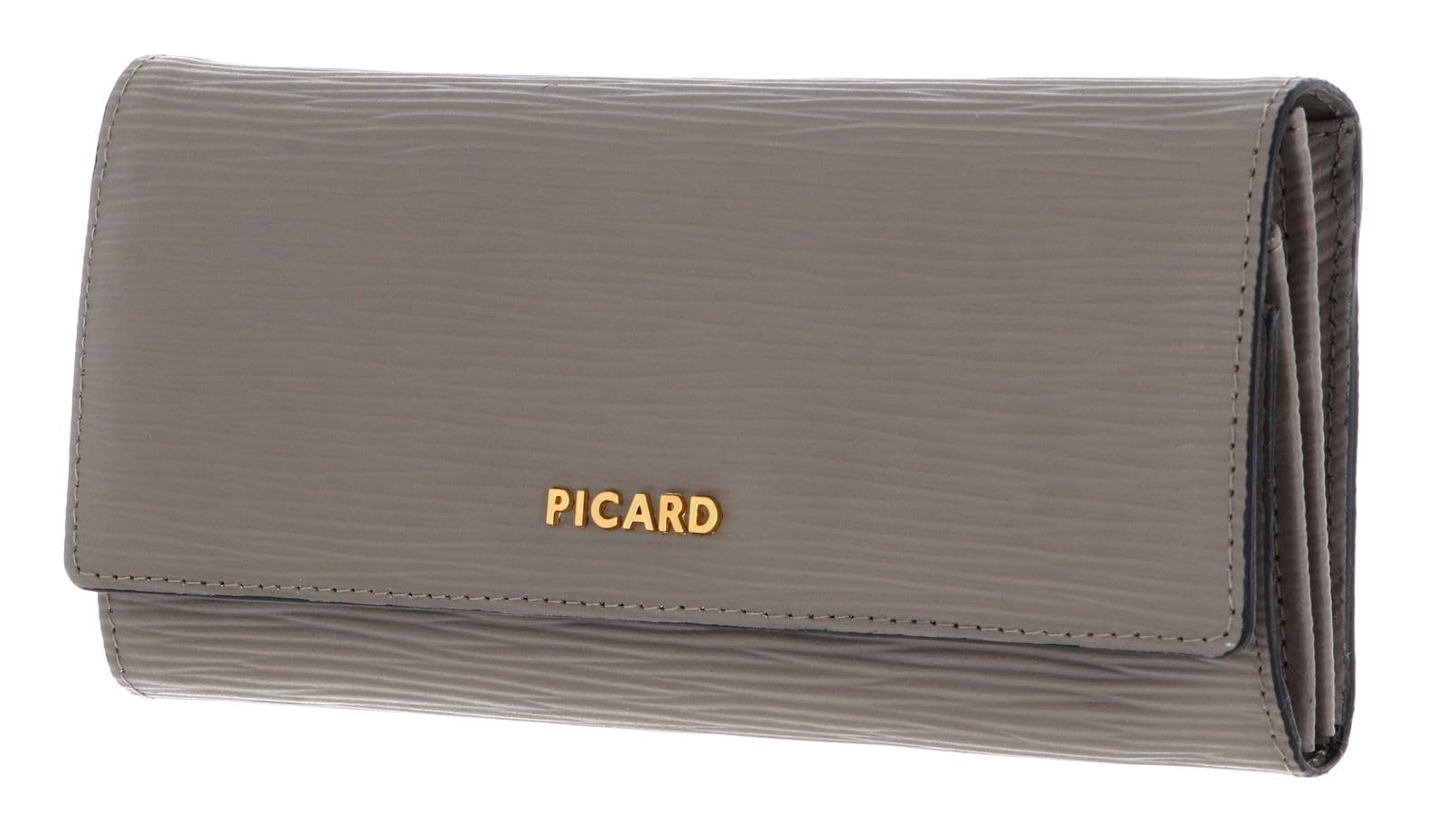 Picard Skórzany portfel Calais 1 Flap Wallet Cement Taupe