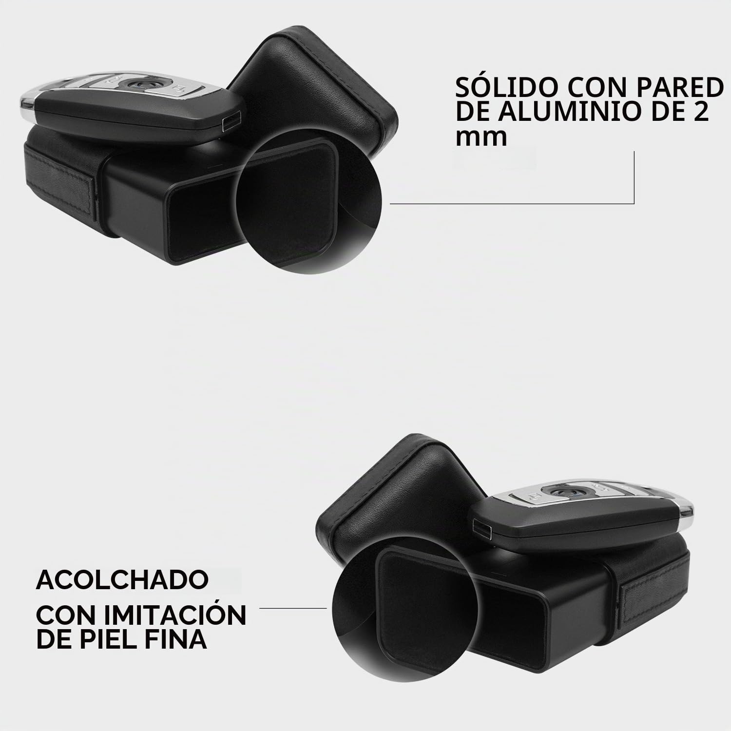 VONETTI Elegante caja de protección para llaves de coche, caja de protección RFID para llaves de coche, caja de almacenamiento Keyless Go, protección para llaves de coche