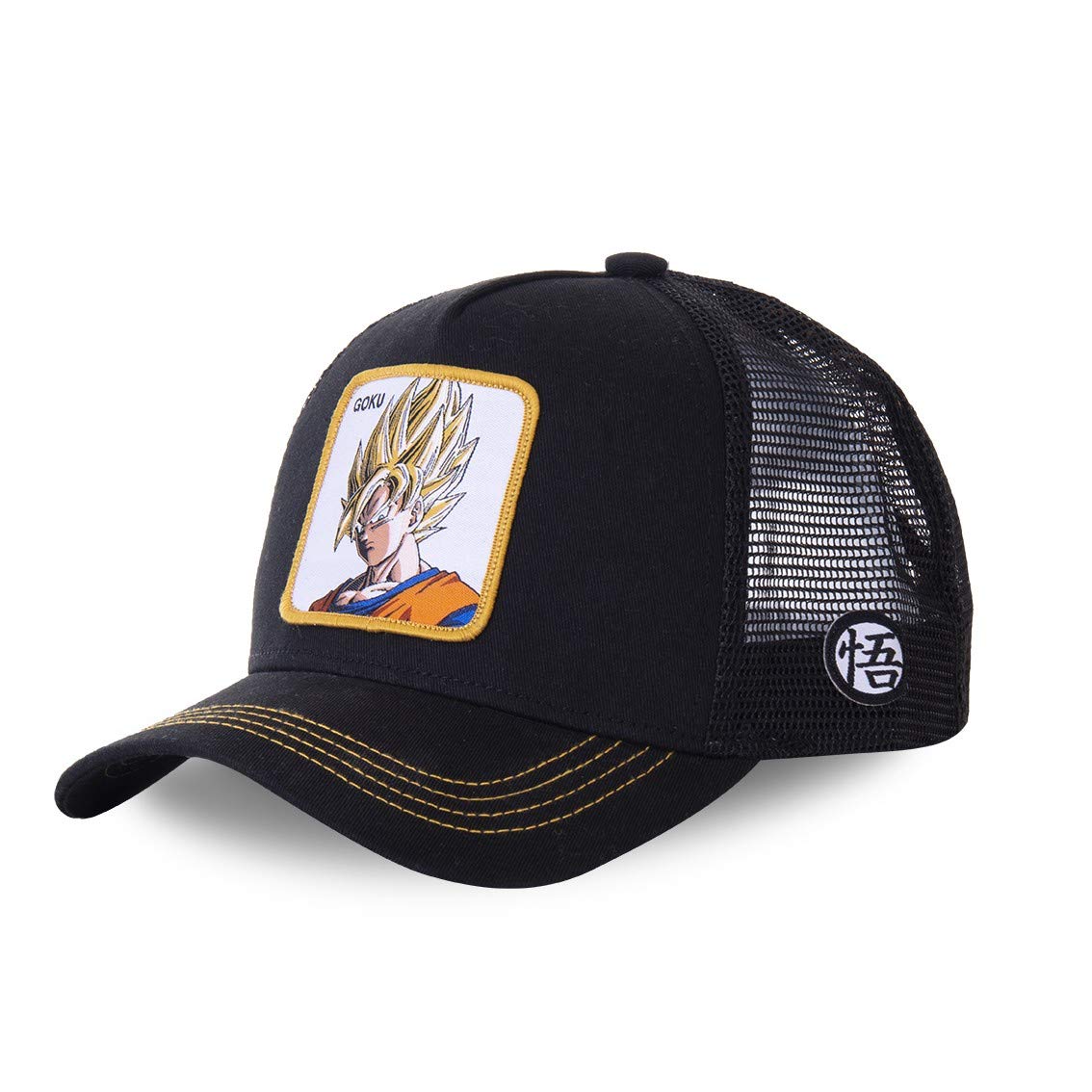 Capslab Son Goku Dragon Ball Z Black Trucker Cap - One-Size
