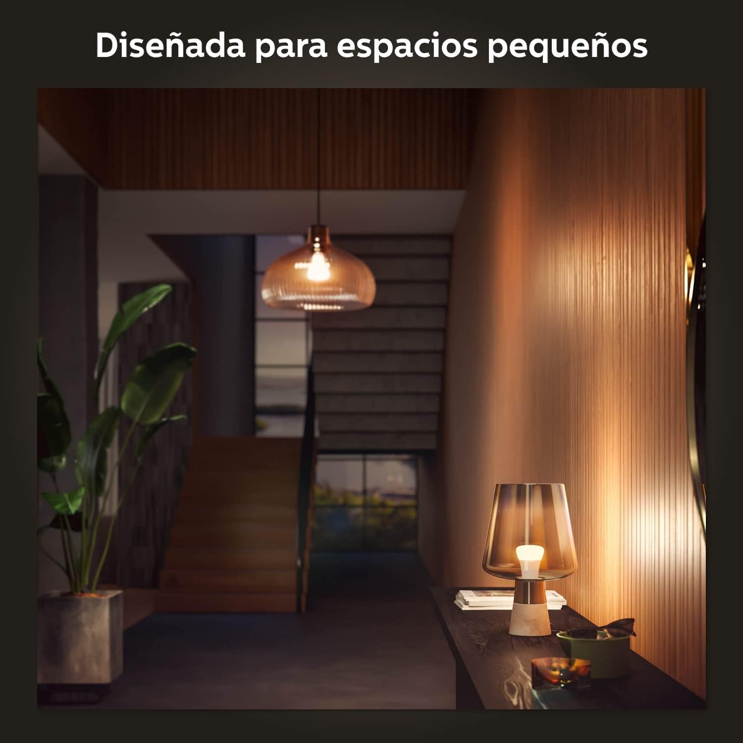 Philips Hue White E27 LED bulb, 810lm, warm white, dimmable, controllable via app, compatible with Amazon Alexa (Echo, Echo Dot), pack of 2, old generation