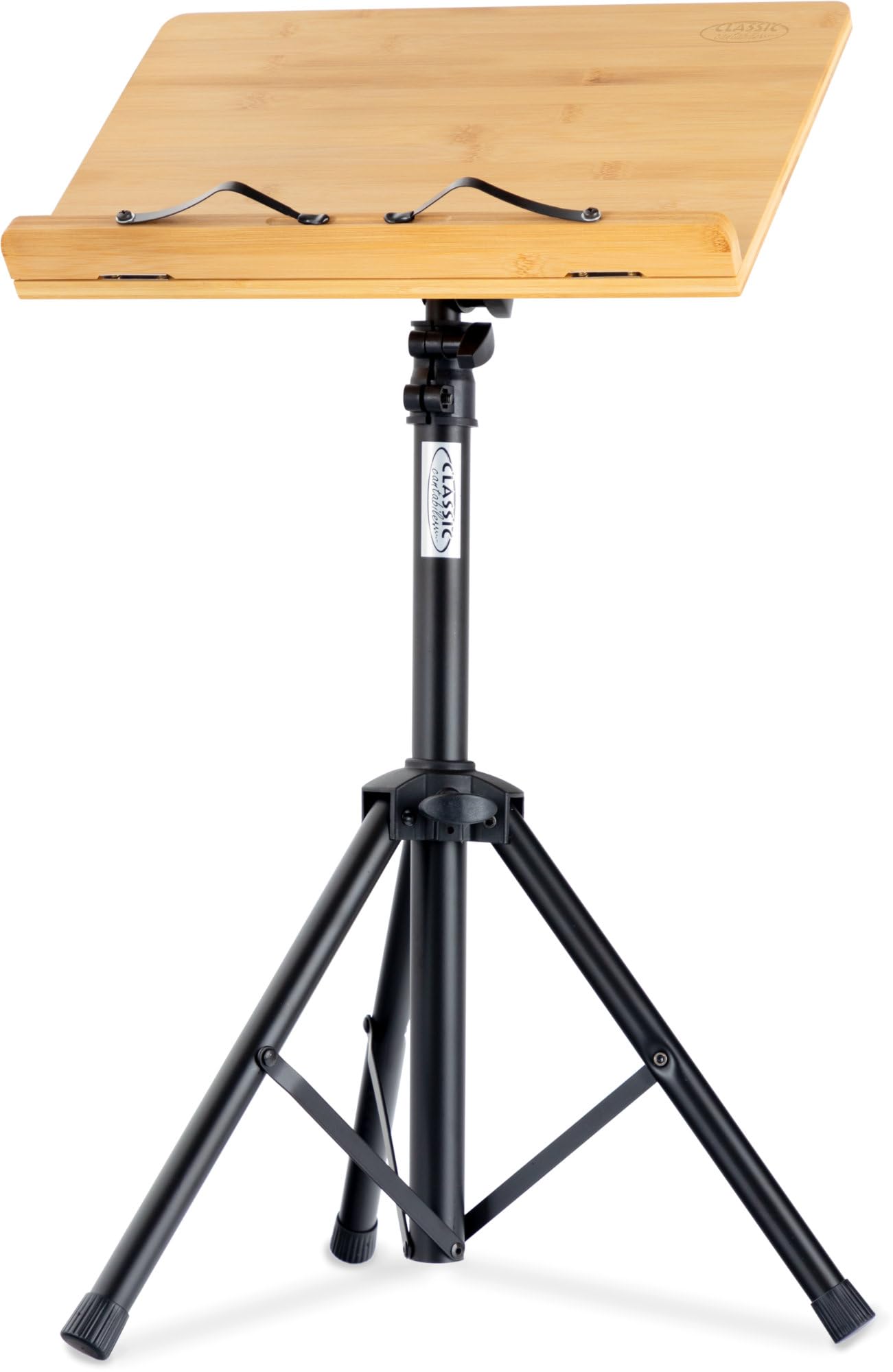 Pupitre Classic Cantabile OSW-100 en bambou 33,3x22,3 cm support livre cuisine lecture smartphone tablette inclinaison réglable 5 positions