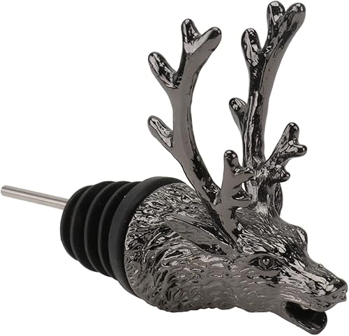 Guía de vino de cabeza de ciervo, vertedor de botella de aceite de oliva, vertedor de boquilla de vertido, boquilla para adornar cócteles, vertedor