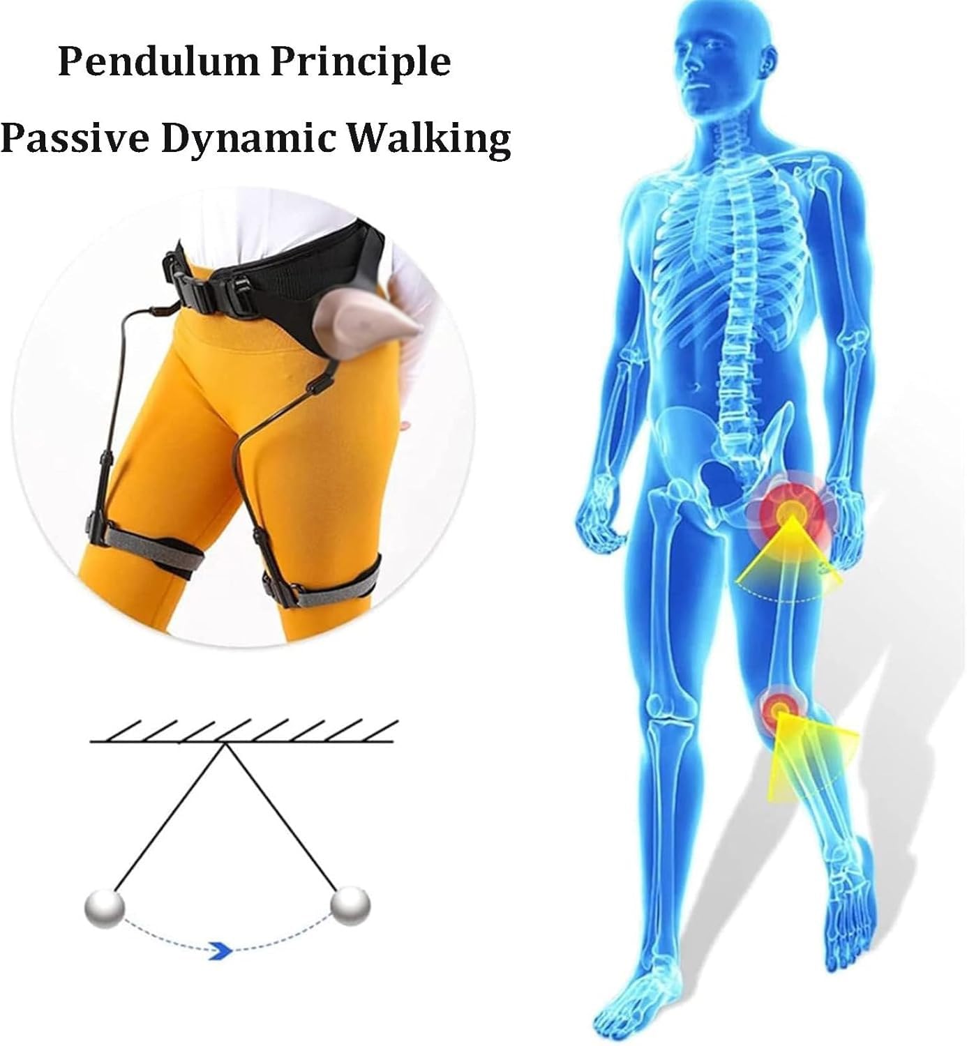 Bionic Body Power – pomoce do chodzenia dla dorosłych, fizjoterapia osób starszych, podnośnik nóg, pomoc w udarze mózgu, hemiplegia