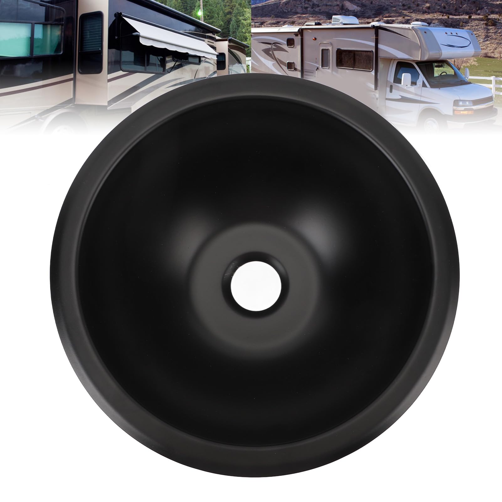 Fregadero de acero inoxidable de 23 x 10 cm con puerto de drenaje de 40 mm, lavabo bajo encimera para cocina, caravana, barco