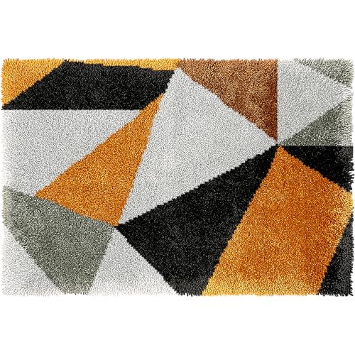 YZYMXDX Latch Hook Kits for Adults, Colourful Pre-Printed Hook Rugs Kits for Home Decoration Festival Gift (60X40CM)