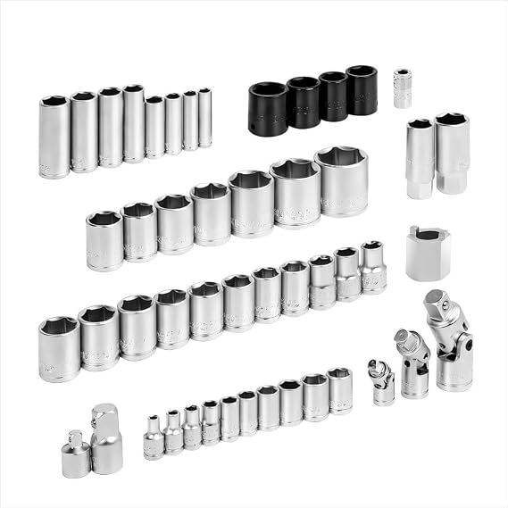 WORKPRO WP202533 1/4'’ 3/8’’ 1/2'’ 123 Parça Cr-V Metrik Ağır Hizmet Lokma ve Kombine Anahtar Takımı