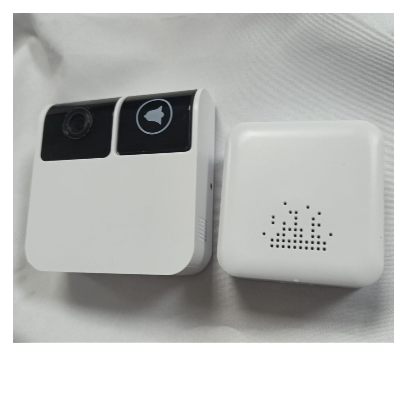 Timbre IP WiFi con videoportero de Larga duración en Espera, intercomunicador Visual, Mirilla y Visor Vista Amplia