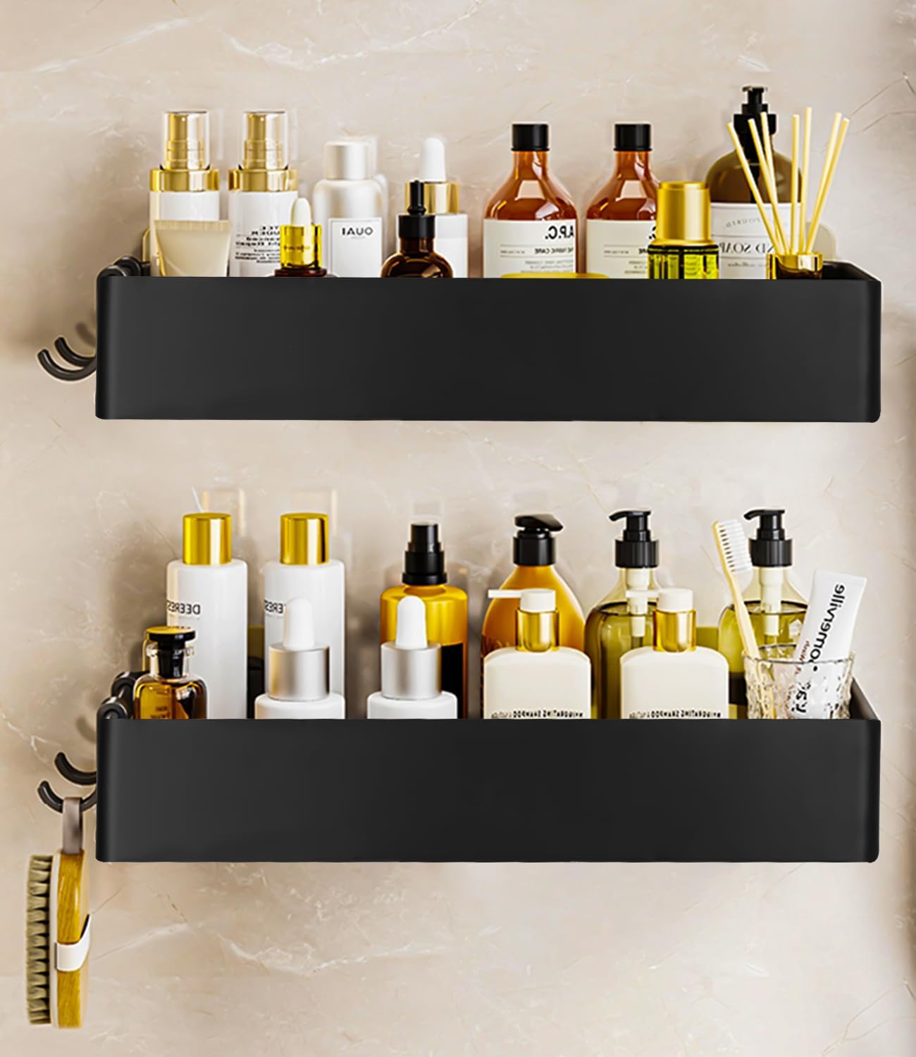 Navaris Mensola Doccia Senza Foratura - Mensole 2X Ripiani Bagno Da - Foto 9