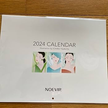 Amazon.co.jp: 鶴田一郎氏 ノエビア NOEVIR カレンダー 2024年 非売