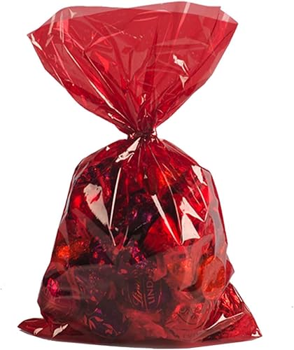 Woparty Bolsas de celofán rojas transparentes para golosinas de celofán, bolsa de plástico para galletas de celofán, bolsas de 6 x 9 pulgadas, disponible en Yaxa Colombia
