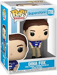 Funko Pop! Televisão: Superloja - Dina Fox - Super Loja - Boneco colecionável de vinil - Ideia de presente - Mercadoria oficial - Brinquedos para crianças e adultos - Fãs de TV - Figura modelo para