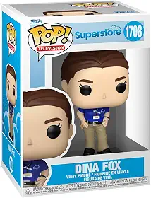 Funko Pop! Televisão: Superloja - Dina Fox - Super Loja - Boneco colecionável de vinil - Ideia de presente - Mercadoria oficial - Brinquedos para crianças e adultos - Fãs de TV - Figura modelo para