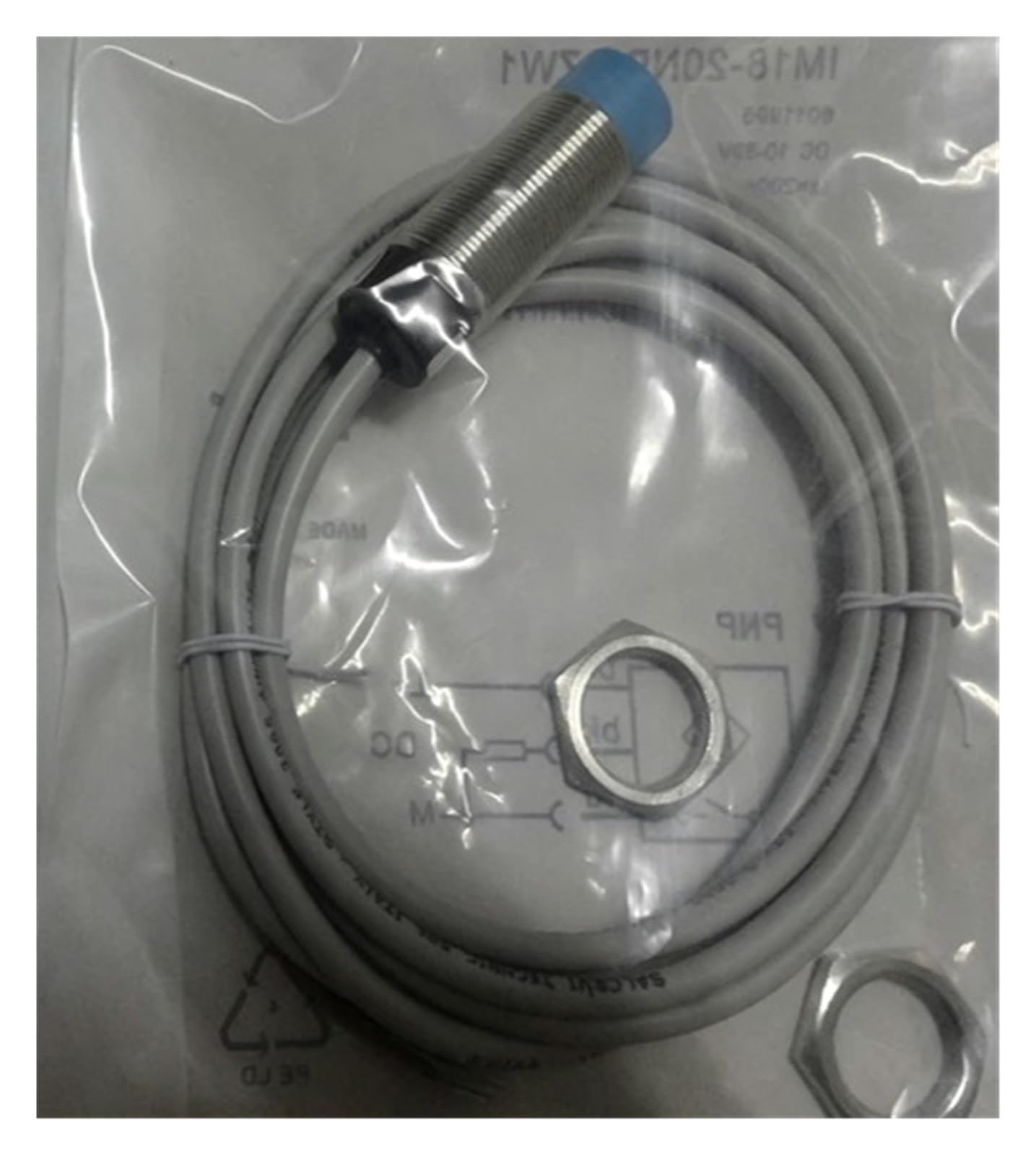 KSZHZYMGX 1pcs Proximity switch IM18-20NNS-ZW1 IM18-12BPS-ZCK IM12-04NPS-ZUK sensor(IM18-20NNS-ZW1)