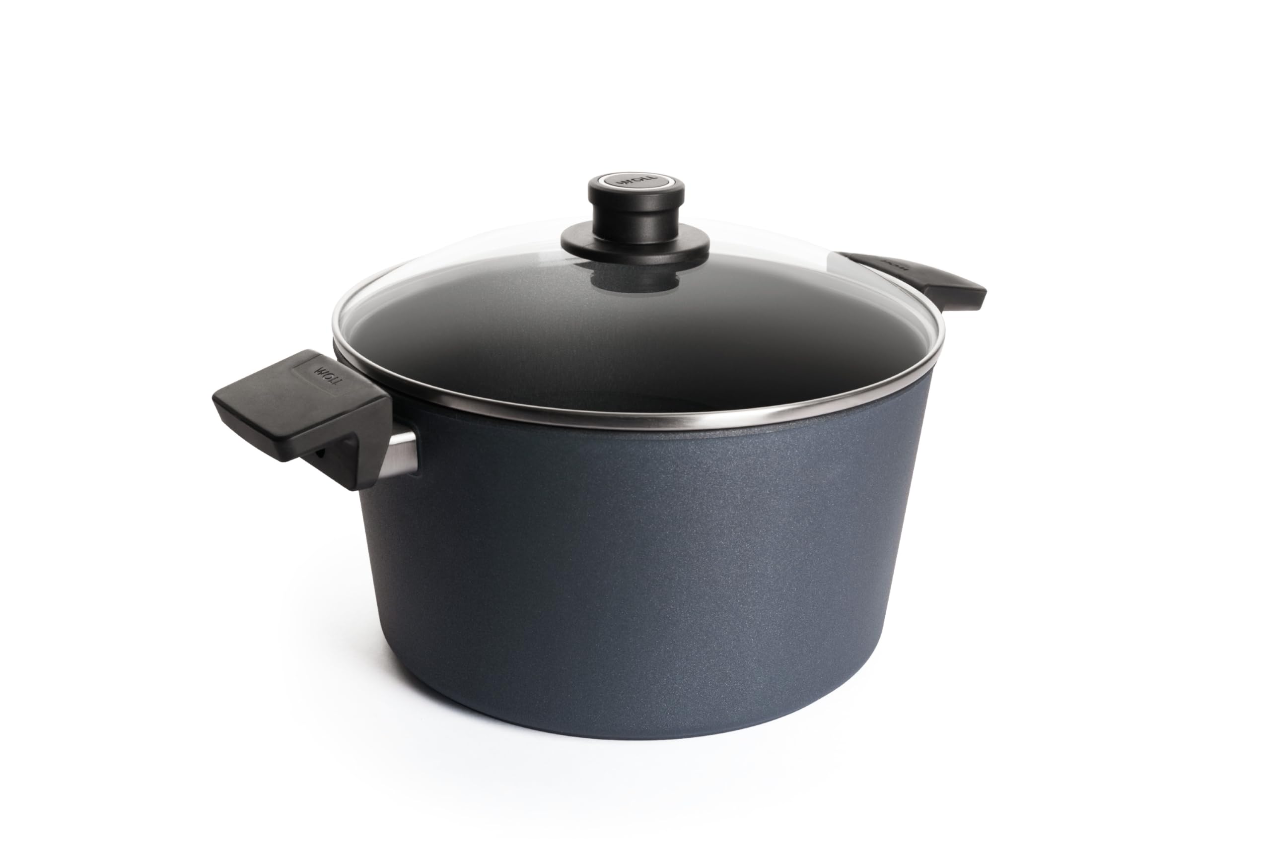 Norbert WOLL Diamond Lite Induktion Gusstopf aus Aluminium, Geeignet für alle Herdarten, bis zu 250 °C, Durchmesser: 28 cm, Inhalt: 7,5 Liter, NB-DPI-128-L