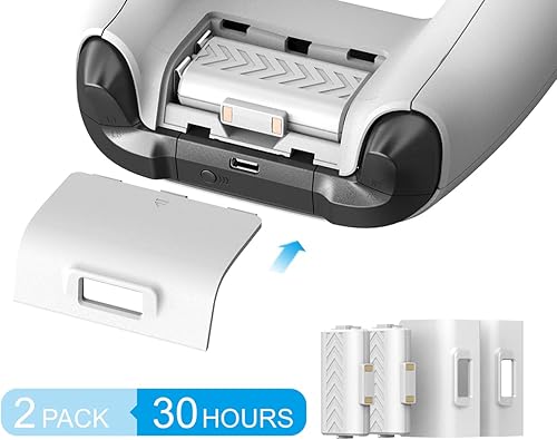 Miniatura 5 de ElecGear Soporte vertical de refrigeración y carga para Xbox Series S, 2 baterías recargables y base de carga dual para controlador Xbox, ventilador