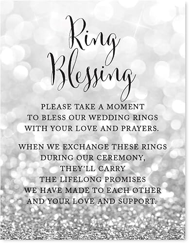 Miniatura 104 de Andaz Press Letreros de fiesta de boda, purpurina plateada brillante, 8.5 x 11 pulgadas, letrero de mesa de postre de recepción de barra de Food