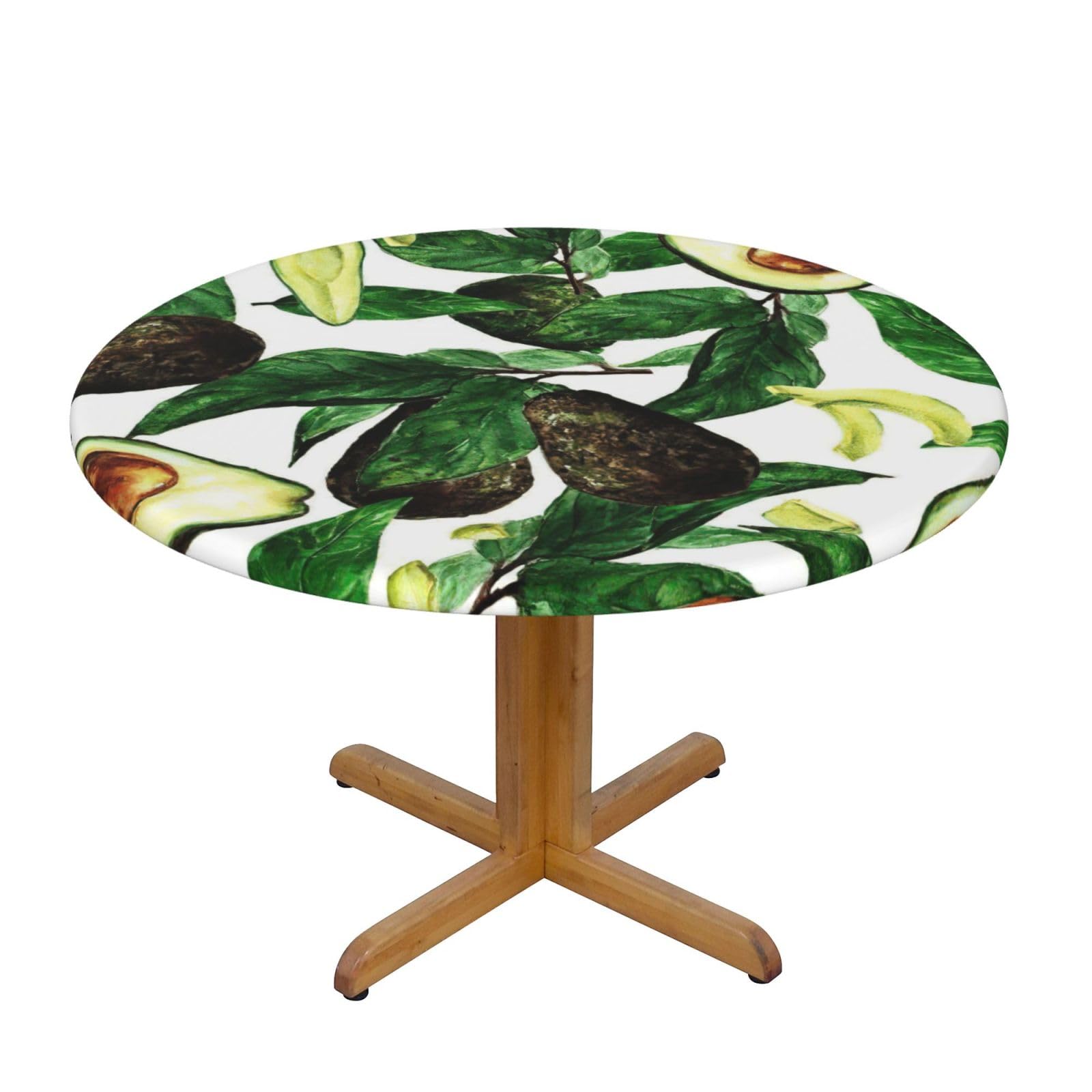 Avocados Print Wipe Clean Oval Tablecloth Stain-Resistant Dining Table Accessories Table Protector For Home
