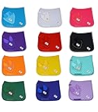 Horse Dressage Saddle Pad Set with Matching Ear Bonnet English Full Horse Size