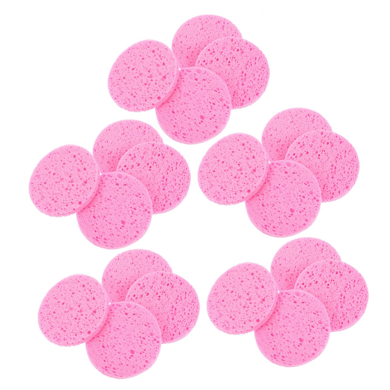 MAGICLULU 4 Set Di Spugne Per La Pulizia Del Viso Morbide E Spesse Facili Da Pulire E Riutilizzabili Per Una Delicata Esfoliazione Del Viso 20 Pezzi * 4