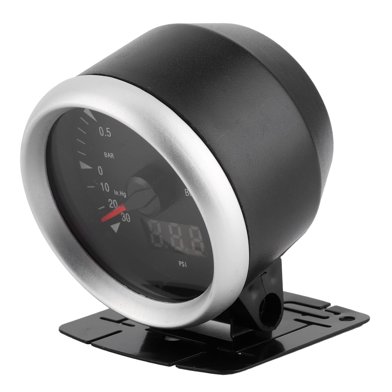 aqxreight - Manometro Turbo, 60 Mm / 2,5 Pollici 12V Indicatore Turbo Boost per Auto LED Universale -30-2,5 BAR Controllo Indicatore LED