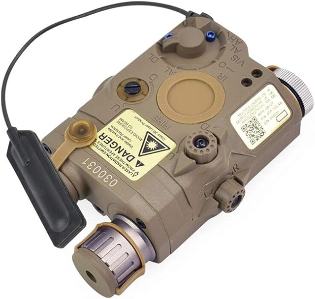 HWZ PEQ-15 Style Battery Case Box LED Flashlight DE Tan for AEG GBB CQB