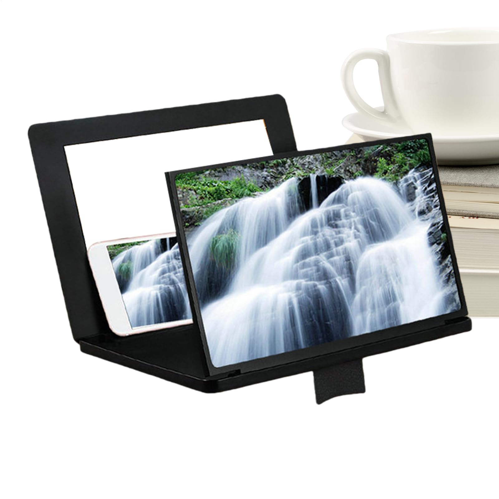 Proyector 3D HD con lupa de pantalla para teléfono y espejo de vídeo
