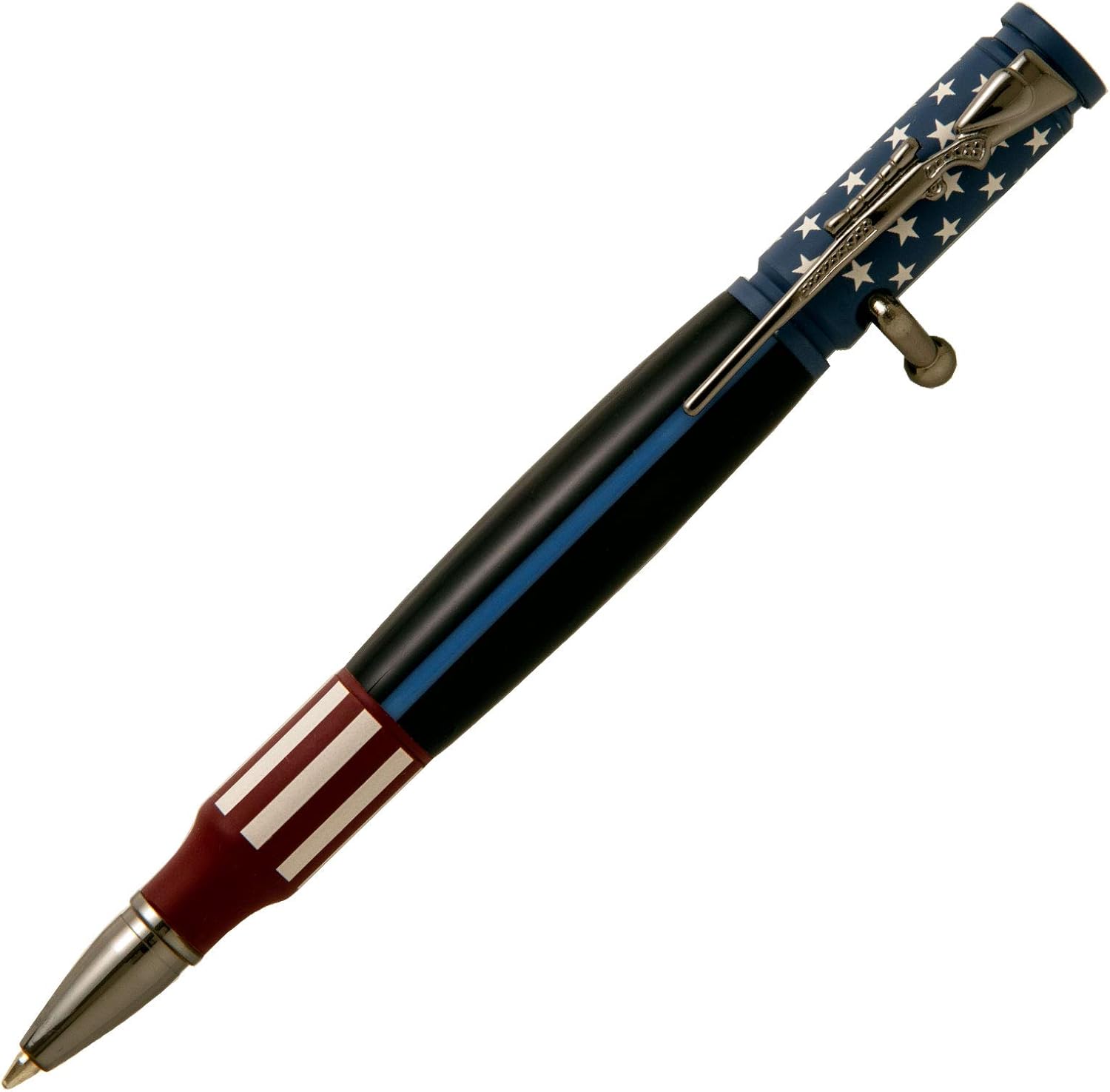 Penn State Industries PKCP80CGM Ceramic Bolt Action Flag Ballpoint Pen Kit Woodturning Project (5, Gun Metal)