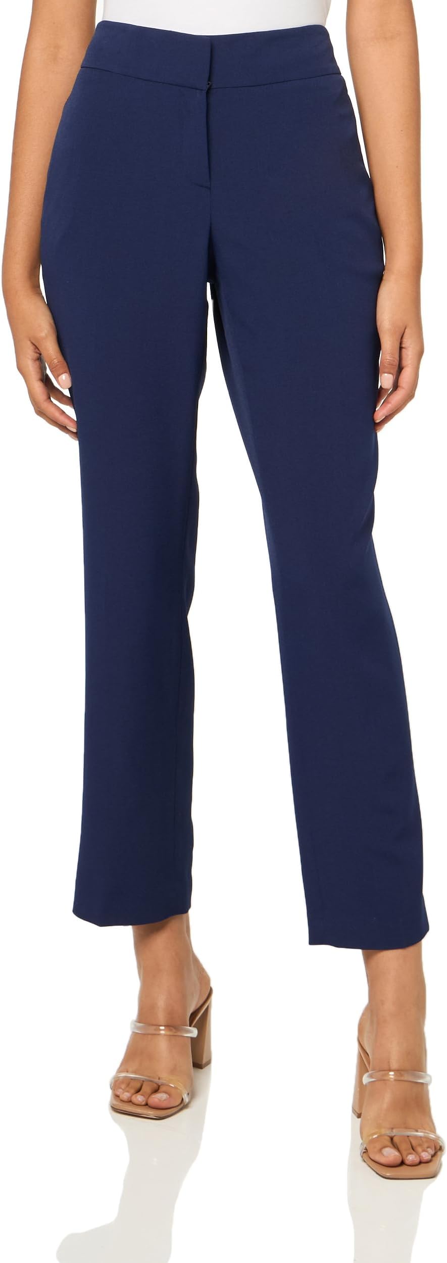 Women's Fly Front Trouser Pant Business Casual Pants