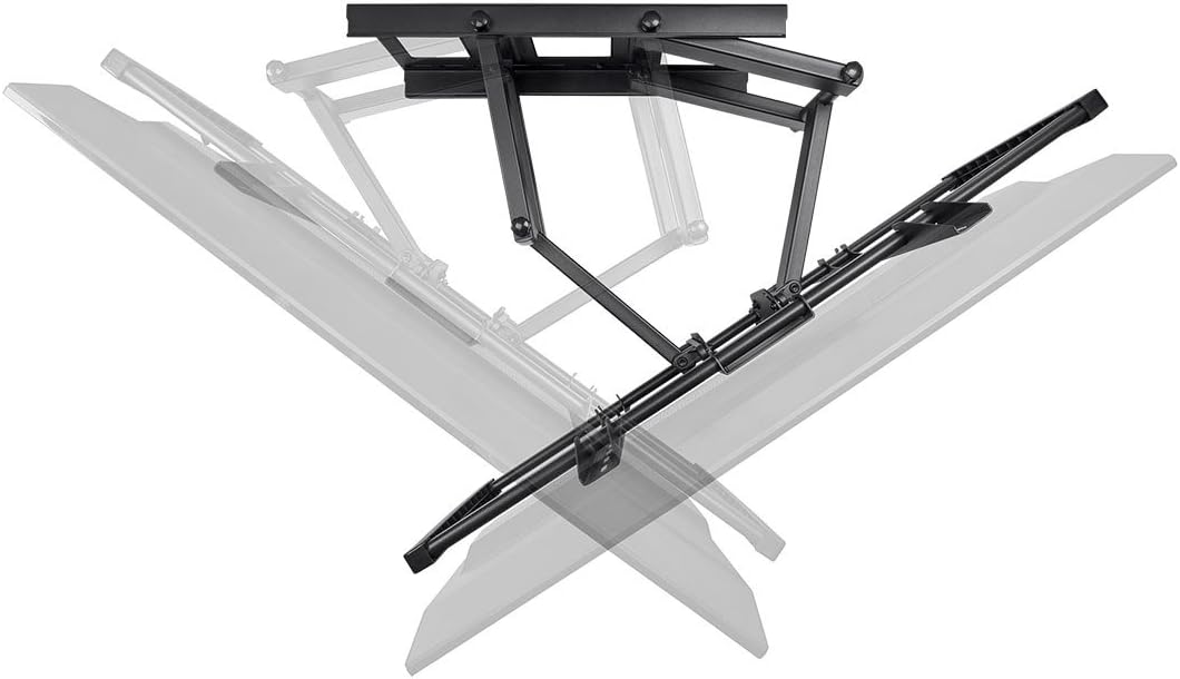Monoprice Full-Motion Articulating TV Wall Mount - TVs 60in to 100in, Up to 176lbs, VESA 900x600, No Logo - Commercial Series