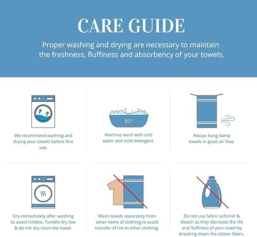 Miniatura 5 de SNOWDROP Juego de toallas de baño de lujo, juego de 12 piezas, toallas de baño de microfibra, toallas de ducha súper suaves, toalla de baño extra