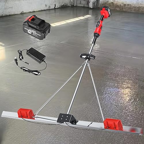 Strumento vibrante per massetto in calcestruzzo 110 V alimentato a batteria livellamento Tamper Righello 1,5 m Strumento di finitura in cemento a doppio motore
