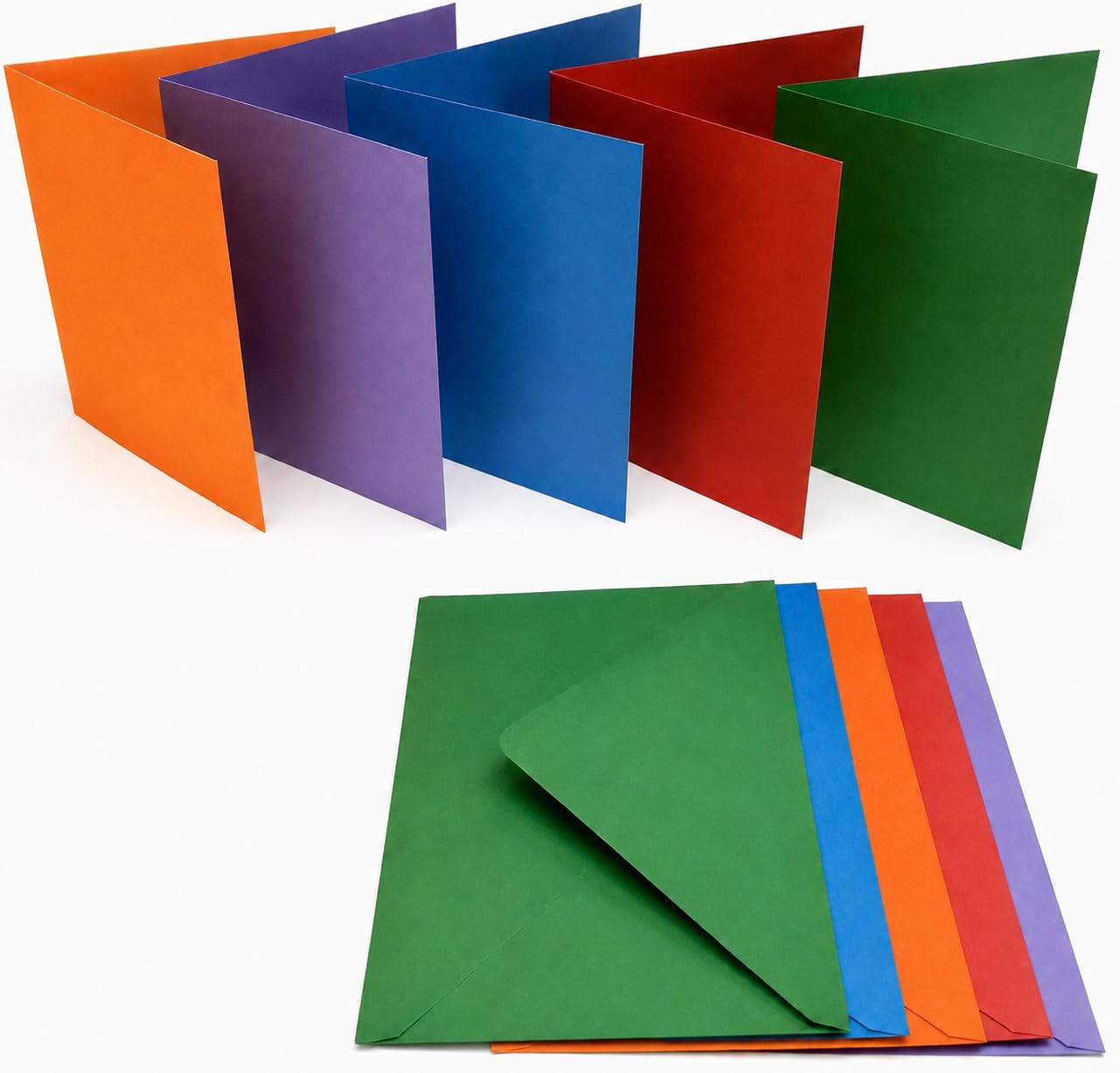 Craft UK 281 C6 Card and Envelope pack of 50 - Mixed Bright