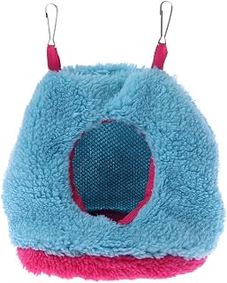 Bird Warm Nest Hanging Hammock House Winter Plush Tent Hideaway Sleeping Bed for Finches Canaries Easy Hangs for Cage