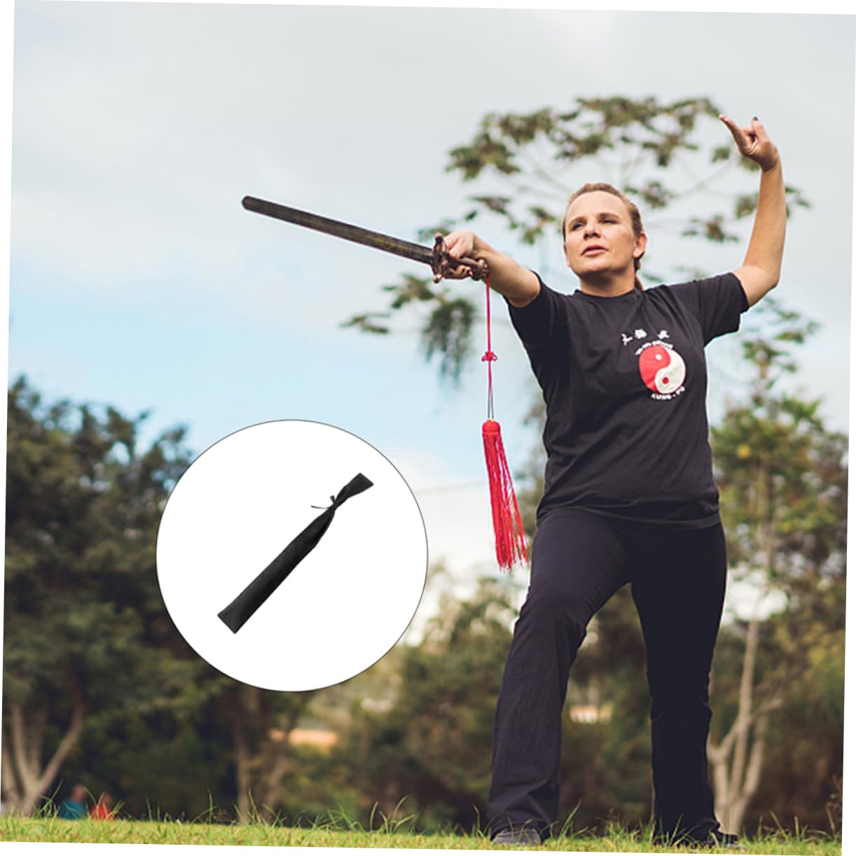 VICASKY Sword Storage Bag Thick Portable Sword Pouch for Carrying Bag with Strap for Cosplay and Collection