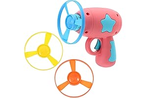 Interactive Helicopter Cat Toy by Balacoo | 2-Pack Disc Launcher Interactive Playthings for Cats