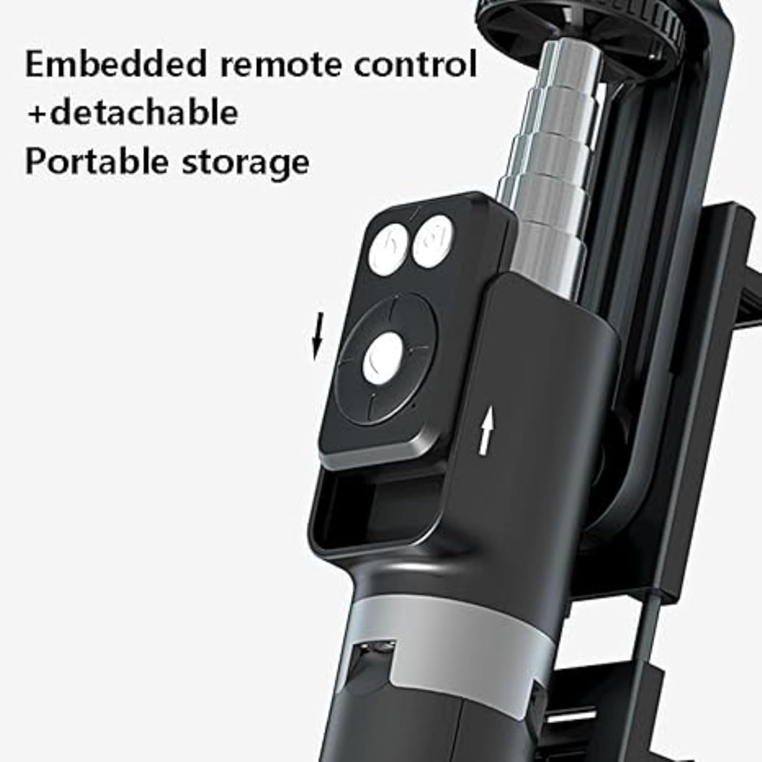 2026 New 6 in 1 Bluetooth Selfie Stick with Wireless Remote, Extendable Smartphone Photo Stand with 360° Rotation for Travel Vlogging, Group Photos and Video Recording (Black with 2 Light)