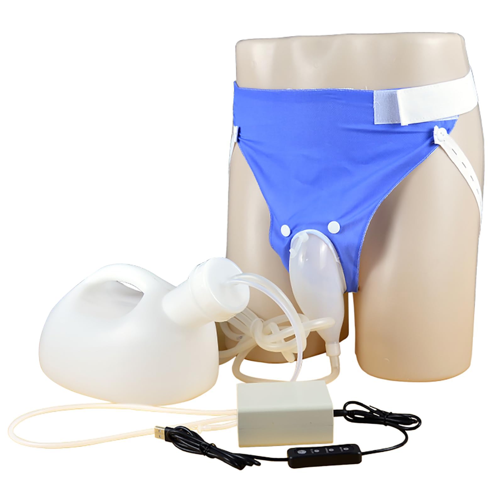 HMWOKPOT Electric Wearable Urine Collector, Premium Intelligent Electric Urinal Auto-Suction Urinal with Anti-Leakage Design - 3000Ml Large Capacity,Male