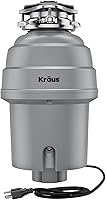 Vista 19 de KRAUS WasteGuard KWD100-33MBL - Triturador de basura ultra silencioso de 1/3 HP con conexión rápida, cubierta de drenaje para fregadero de cocina