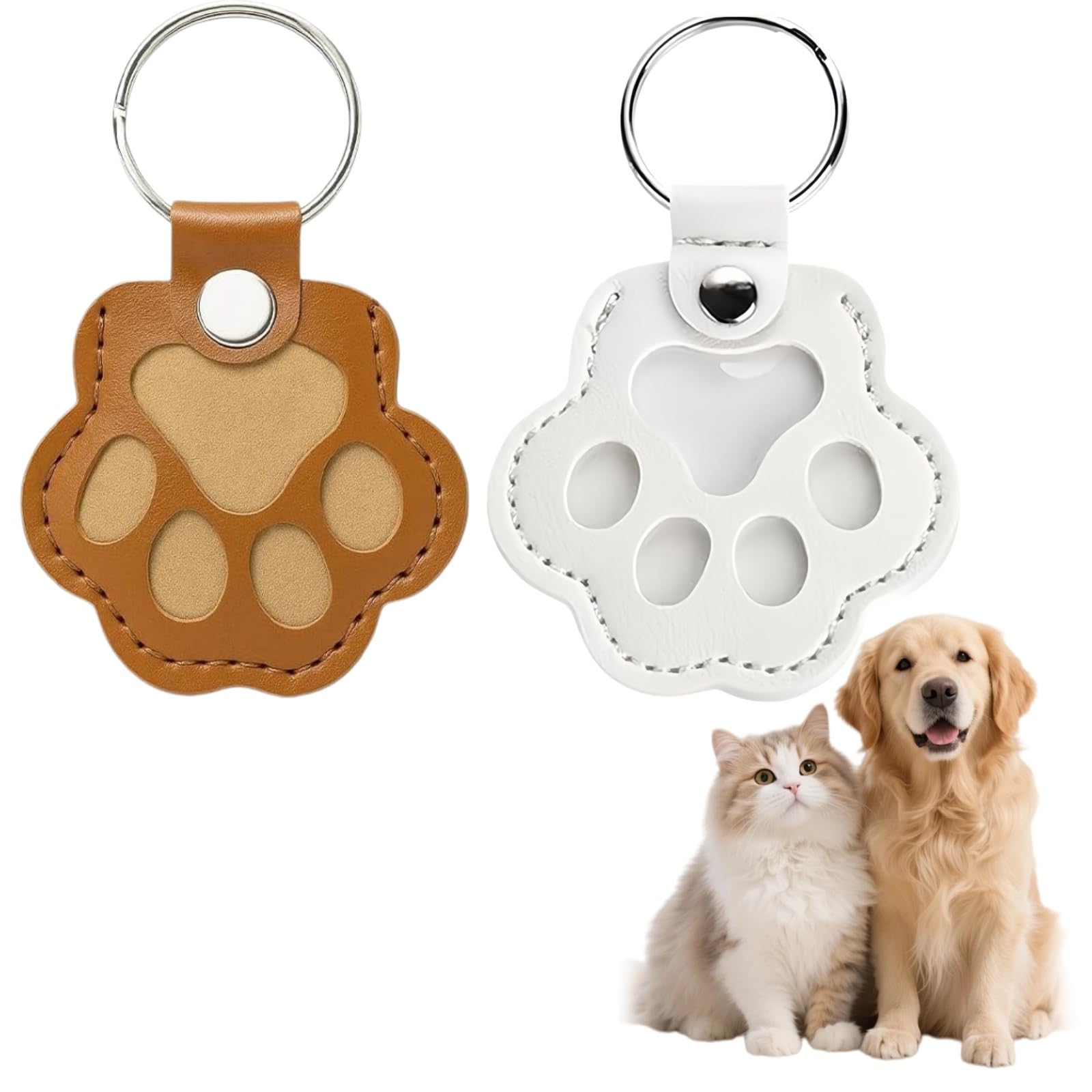 Stellini Fellmory Anhänger – Haustier Andenken Anhänger & Tierhaar für Hund Katze, Pfotenförmig Erinnerungsanhänger, Geschenk für Tierliebhaber