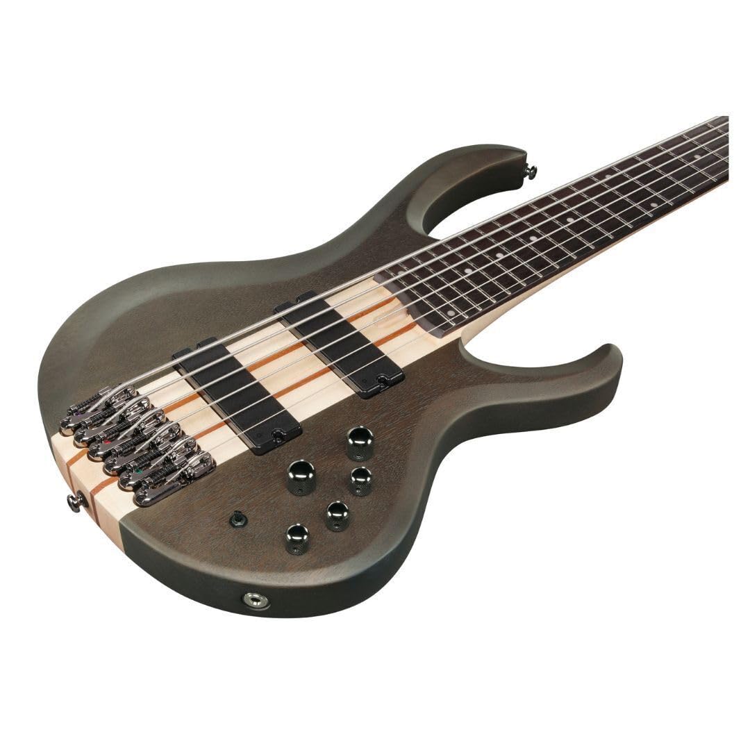 Ibanez BTB606 Standard 6-String Bass Guitar, Rosewood Fingerboard, Transparent Gray - Image 4