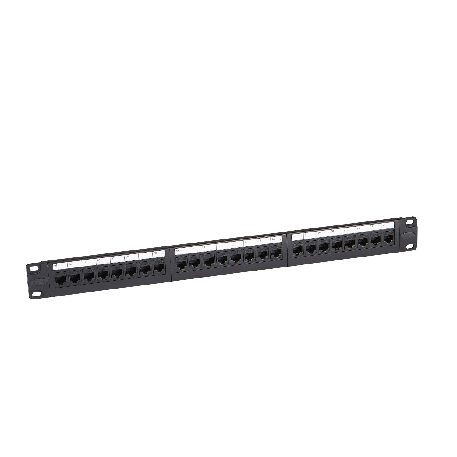 Schneider 24-Port CAT6 Unshielded 1U Patch Panel 19-Inch Loaded