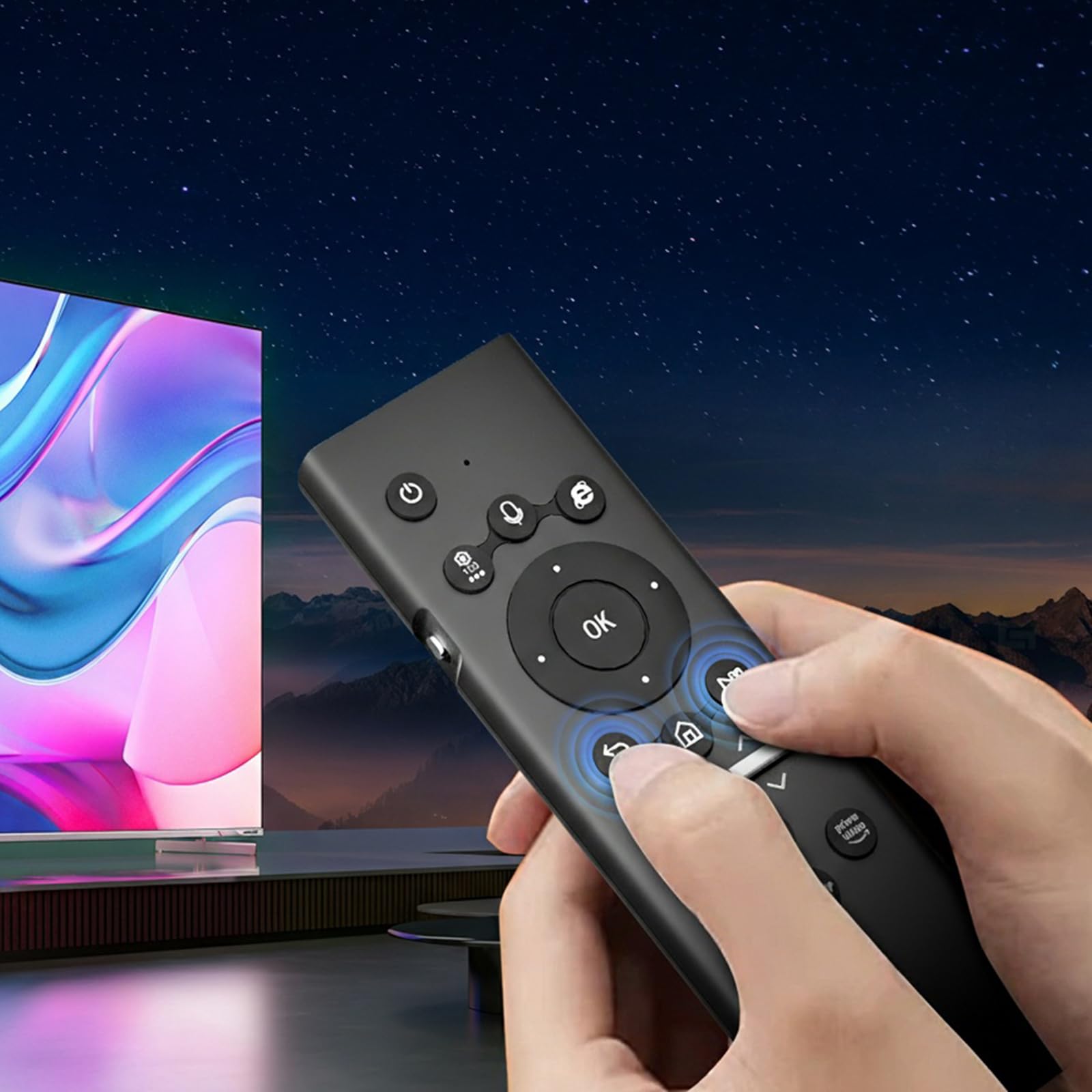 Telecomando universale per Smart TV con tastiera retroilluminata Controllo vocale wireless per modelli TV 2019-2024