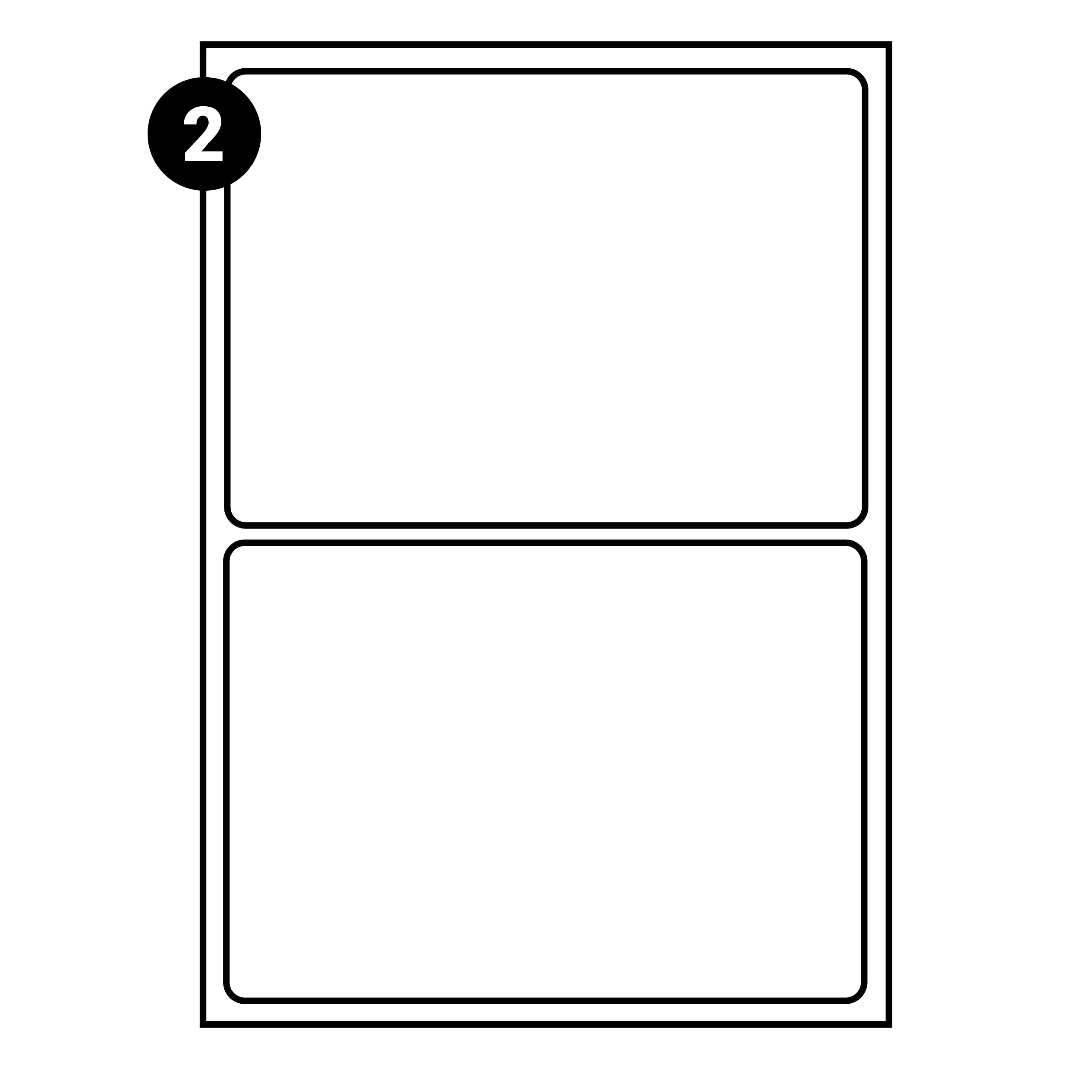 2 Labels per A4 Sheet, 500 Sheets 1000 Self Adhesive Address Mailing Labels, L7168 Compatible with Inkjet and Laser Printers โ with Permanent Adhesive (2 PER Sheet (500 Sheets)) โ image 1