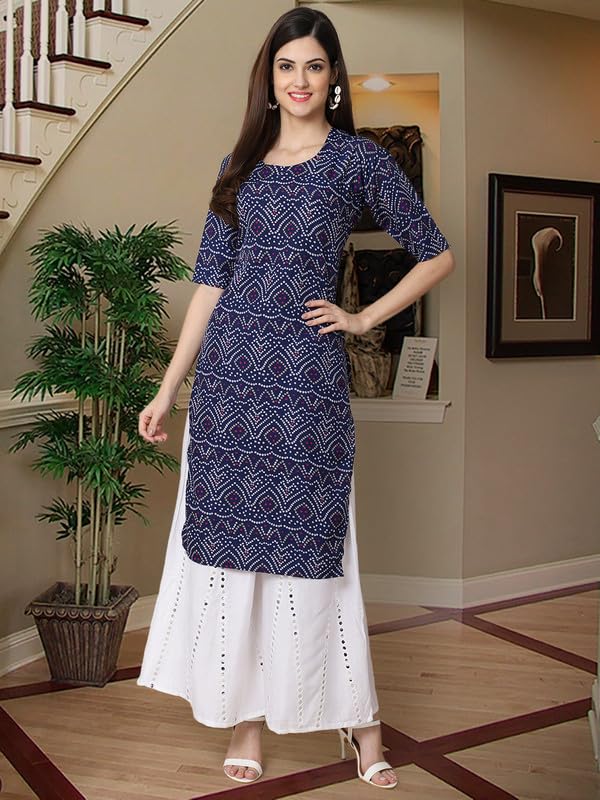 Image of Pinkmint Kurti for Women, Kurta for Women, Kurti, Digital Printed Kurta, Women's Casual Kurta, Kurta Set, Office Wear Kurta, Straight Kurta, Kurta Combo
