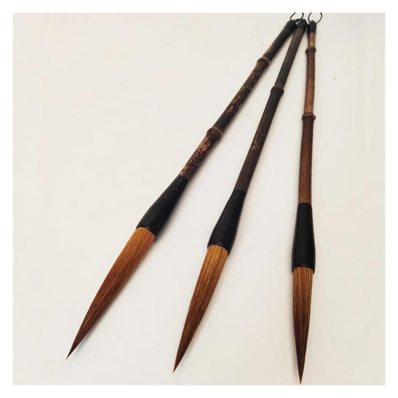 tianwandong 3 szt. Pędzel do kaligrafii Pędzel do kaligrafii Chińskie malowanie Hak Linia Długie włosy Pędzel do pisania Tinta Chiny(Weasel hair)