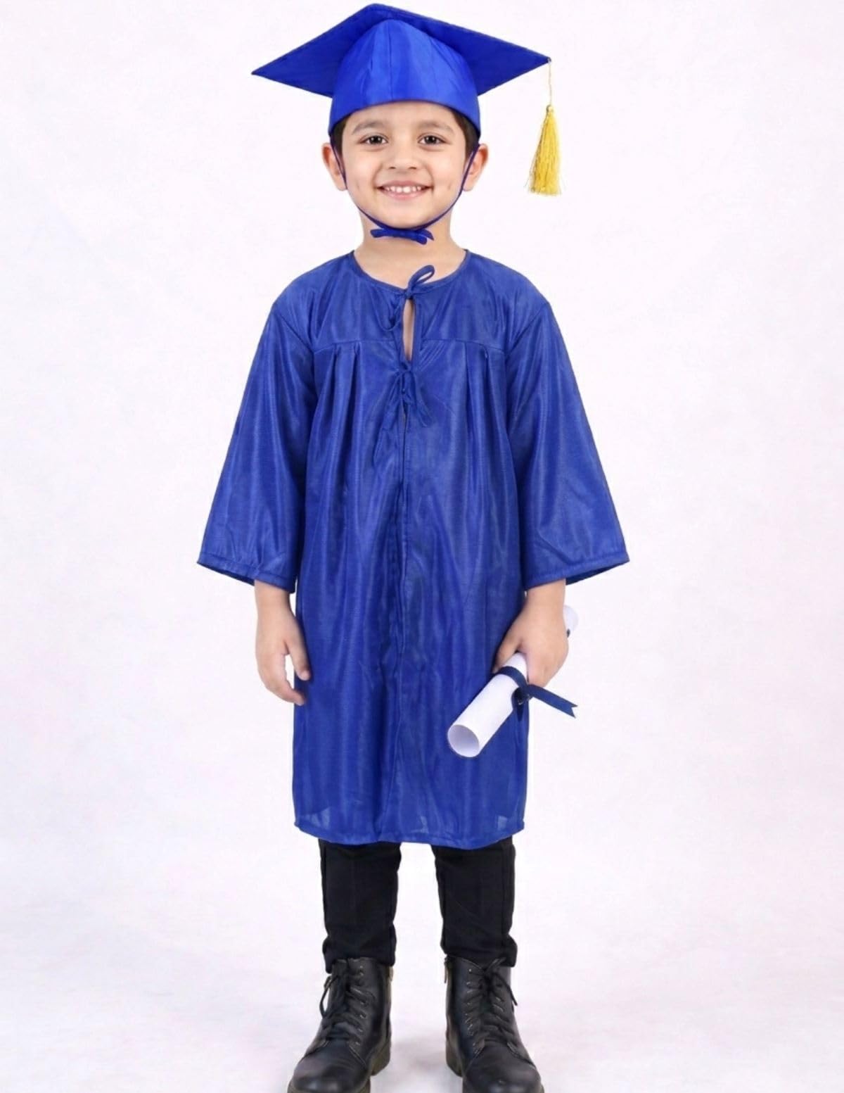 BookMyCostume Blue Graduate Convocation Graduation Day Gown Kids & Adults Fancy Dress Costume 3-4 years