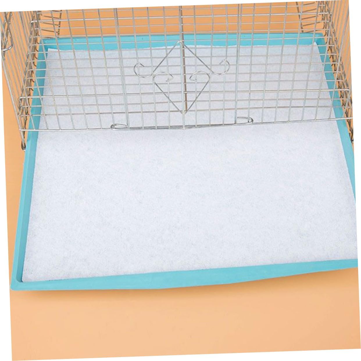 Garneck 100pcs Bird Cage Liners Disposable Absorbent Paper Sheet Bedding for Parrots and Birds Easy Disposal Cushion Pads